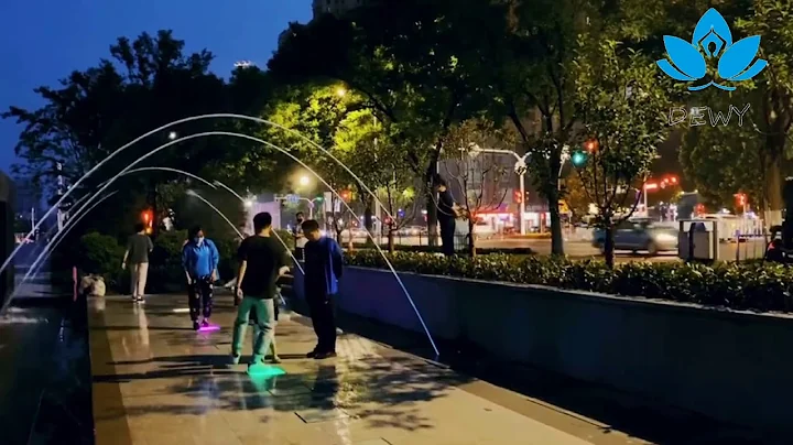 Enjoyable laminar jet fountain--Dewy fountain