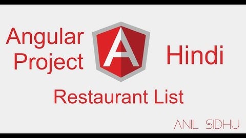Angular project in Hindi #5 Restaurant listing with API