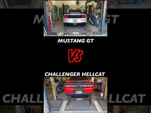 Mustang GT Vs Challenger Hellcat: Straight Pipe Comparison!