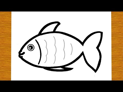 WIE ZEICHNET MAN EINEN FISCH | Einfaches zeichnen lernen