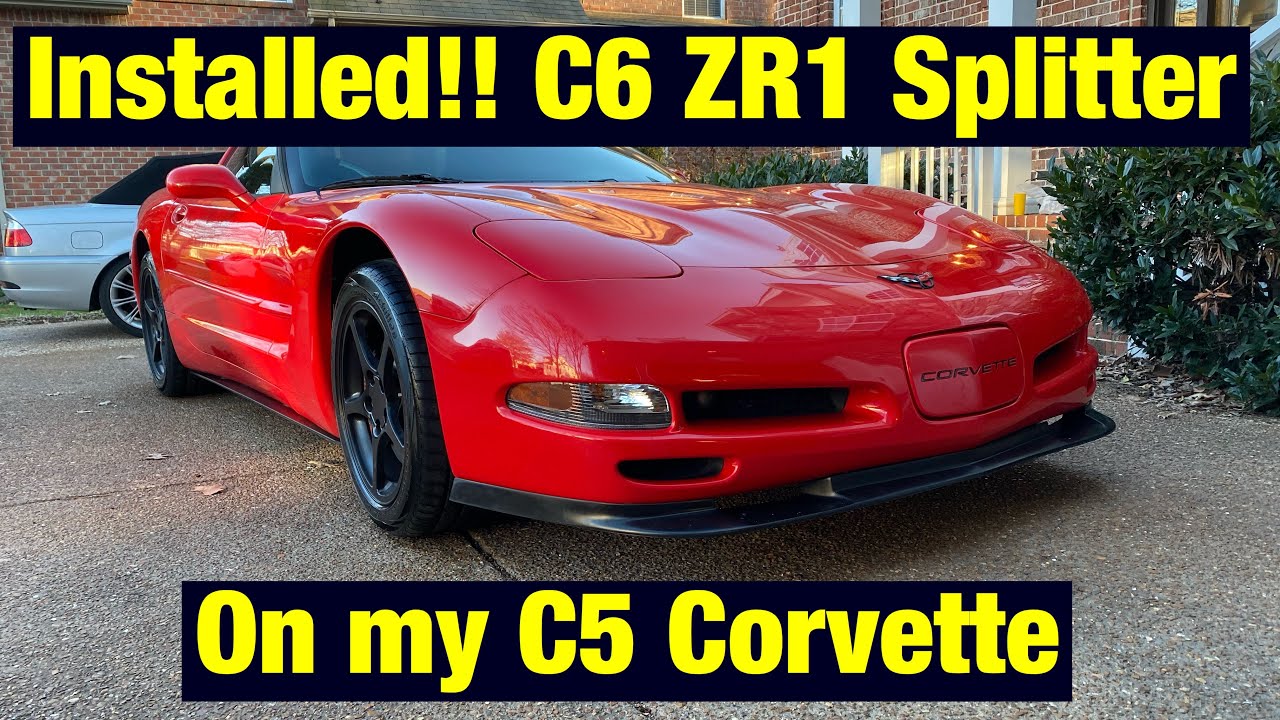 C5 CORVETTE ZR1 LIP Install YouTube