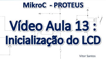 Programação Em C (MikroC) p/ uC PIC (Em Português) MiniCurso Aula 13 – Inicialização do LCD 16x2