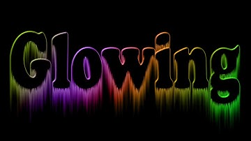 How To Create Coloring Glowing Text Effect -  Hindi / Urdu Tutorial -Photoshop Cs6