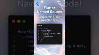 Make Navigation Cleaner in Flutter 🚀 #dart #coding #appdevelopment #shorts