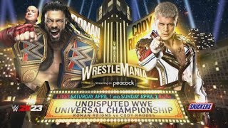 WWE Wrestlemania 39 And Full Match Card