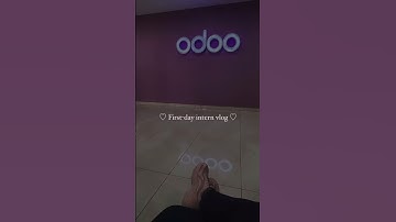 Odoo Intern Day -1 blog 📍#internship #internvlog #gandhinagar #odoo #odooindia