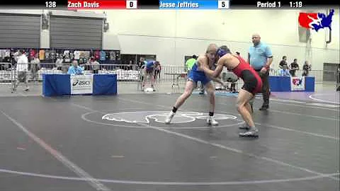 Zach Davis vs. Jesse Jeffries at 2013 West Jr. Fre...