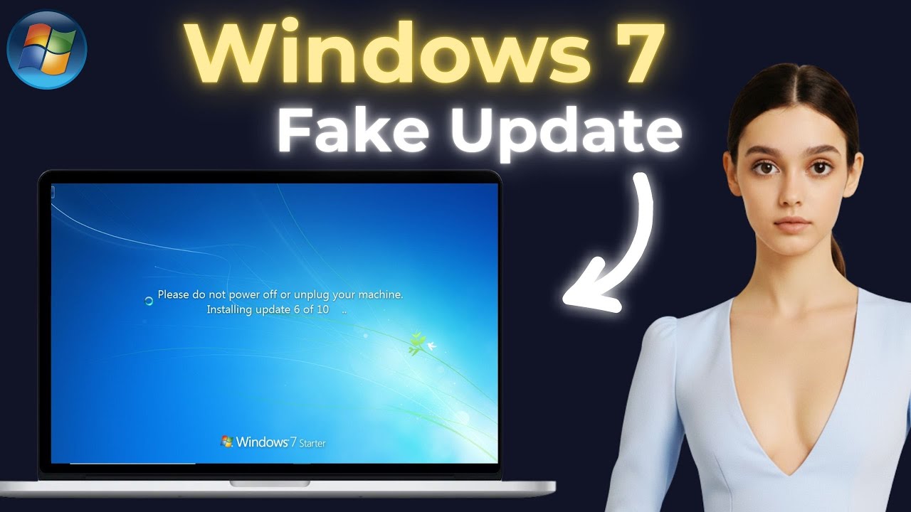 Windows 7 Fake Update Screen - Unlimited FREE - YouTube
