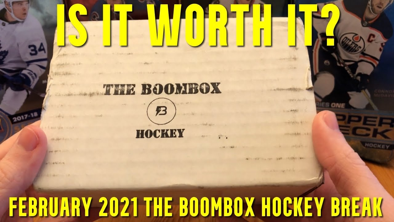 Is it Worth it? February 2021 The Boombox Hockey Card Box Break