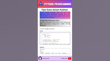 Coding & AI Python Programming - Tipe Data DICTIONARY dan NONE dalam Python. #coding #ai #python
