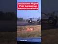 Suspect Gets Flipped When Running From Arkansas State Police #policepursuit
