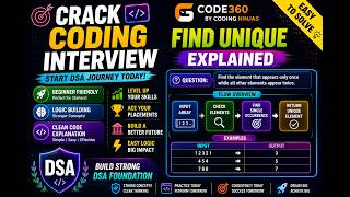 🚀 Code360 Find Unique Explained 🔥 | Beginner Friendly DSA | Crack Coding Interviews & Placements