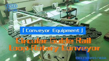 Circular guide rail loop rotary conveyor, custom-made automated conveying equipment, conveyor system