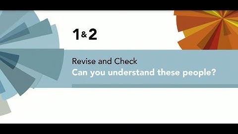 English File 4thE - Upper Intermediate - Revise and Check 1 & 2