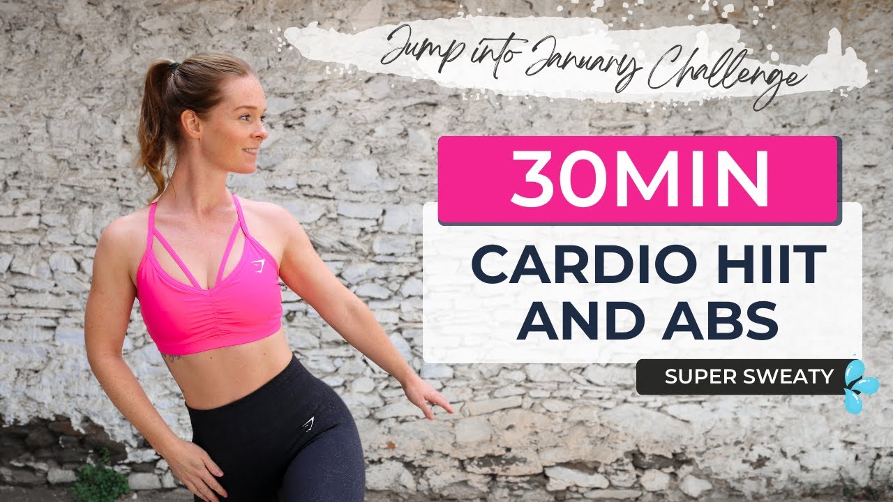 Day 22 - 30 MIN CARDIO & ABS HIIT WORKOUT | Intense Fat Burning | Burn ...