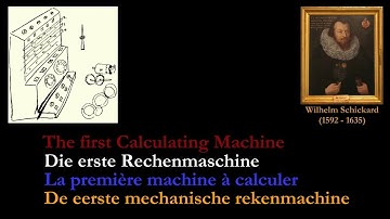 Die erste Rechenmaschine - The first calculating machine (Wilhelm Schickard 1623)