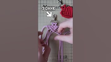 How to Make Macrame Heart Keychain