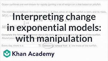 Het interpreteren van verandering in exponentiële modellen: met manipulatie | Wiskunde voor de mi...