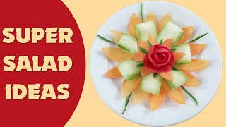 Easy and Beautiful Super Salad Decoration Ideas | Garnish Vegetable Flower