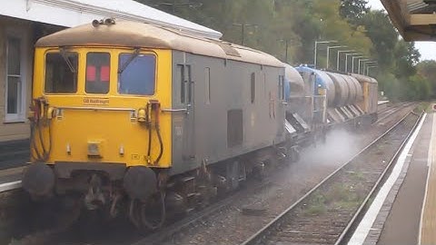 Class 73119 and 73201 at Eridge 26/10/2021