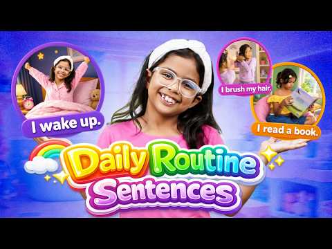 50+ Daily Routine Sentences in English 😱 | Daily Use English for Kids | Adi Keshari Connection