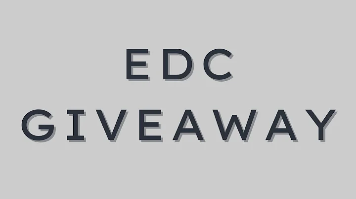 EDC Giveaway for reaching 2,000 subscribers 