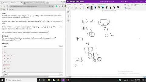 Codeforces Round #658 (Div-2)  Problem B. Sequential Nim.