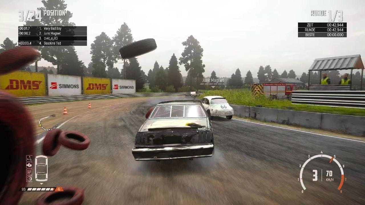 Wreckfest first gameplay #28 european tour ( no tuned car ) - YouTube
