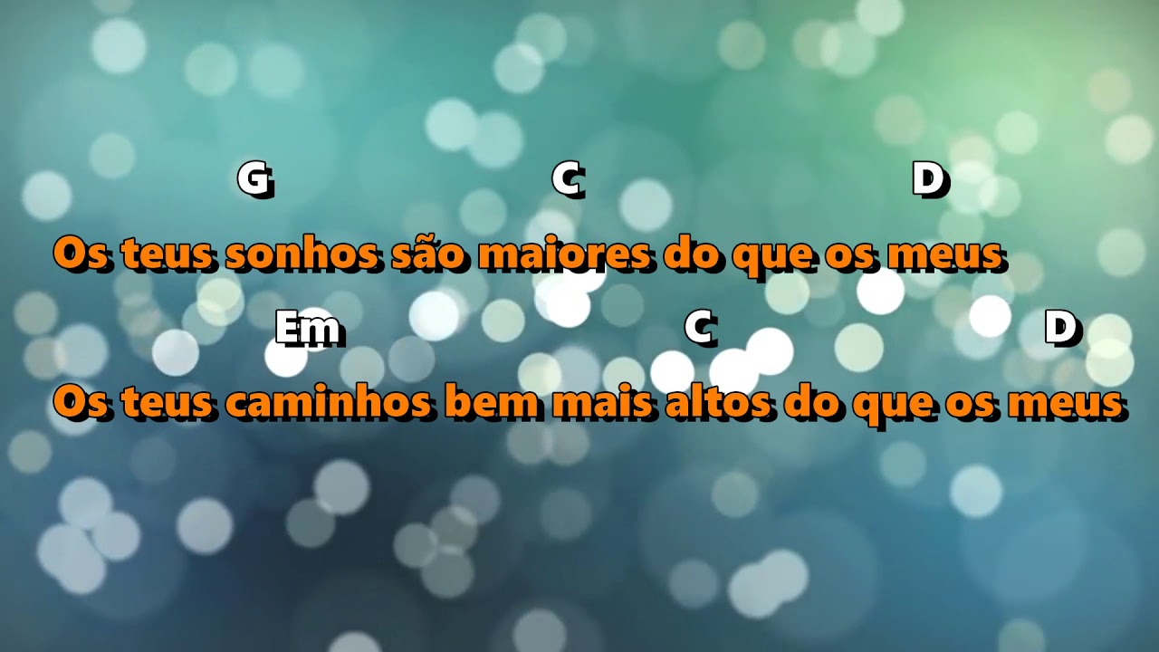 Teus sonhos Fernandinho Cifra Cover