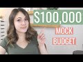 $100,000 Annual Income Budget