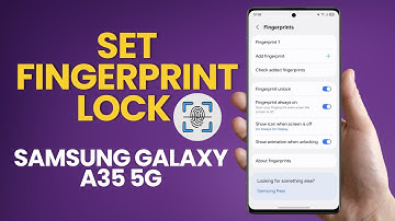 How To Set Fingerprint Lock On Samsung Galaxy A35 5G | Secure Your Phone Easily