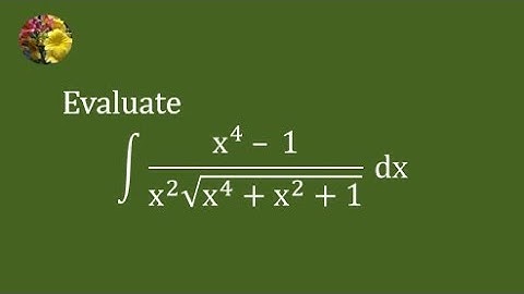 Solving indefinite integral using algebraic manipulation and u-substitution (Mis-376)