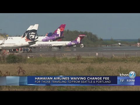 Hawaiian Airlines waiving change fee