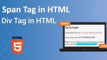 Difference between Span Tag & Div Tag in HTML . #coding #html @TechGyan81