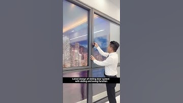 The newly designed sliding window system takes up less space and has more advantages #doors