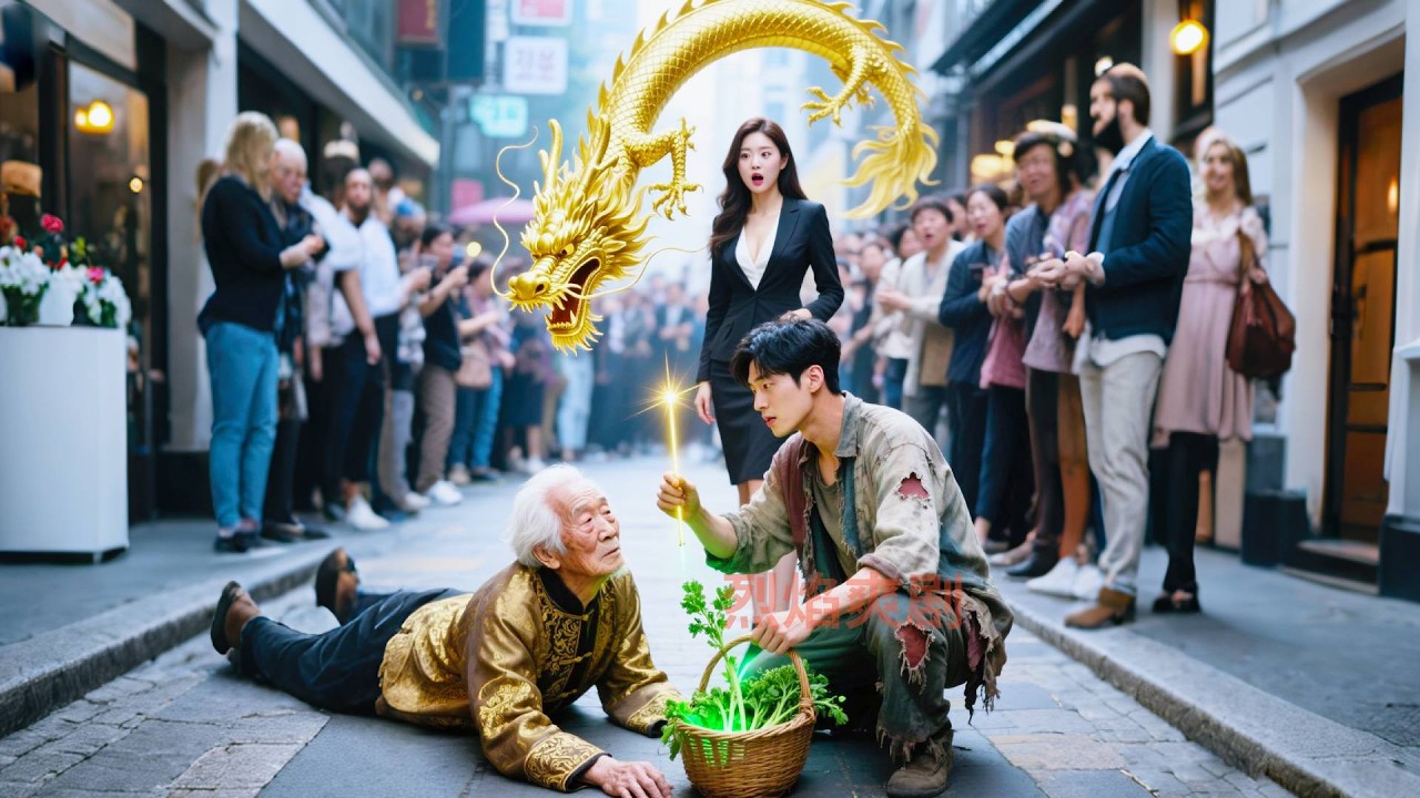 人人嘲諷的買菜窮小夥竟是傳聞中的聖手神醫，一株野菜讓首富起死回生，各大美女總裁求著嫁給她！#爽劇 #神醫 #逆襲