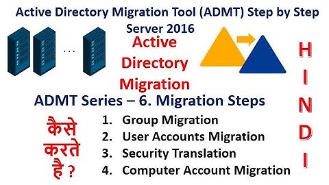 ADMT Series – 6. Migration Groups, Users, Computers, to Target Domain कैसे करते है ??