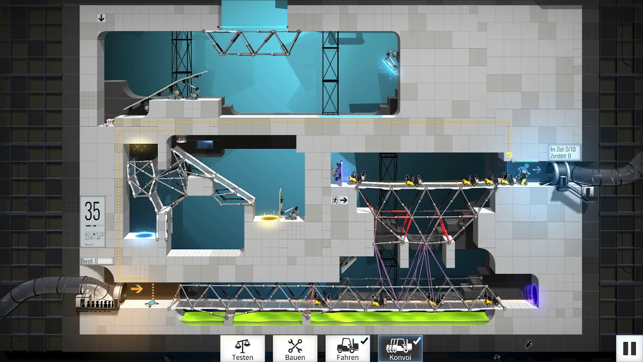 Level 35. Bridge Constructor Portal Level 7. Bridge Constructor 18 уровень. Конструктор уровней в Portal 2. Портал 15 уровень.