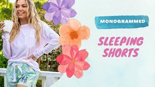 Monogrammed Sleeping Shorts