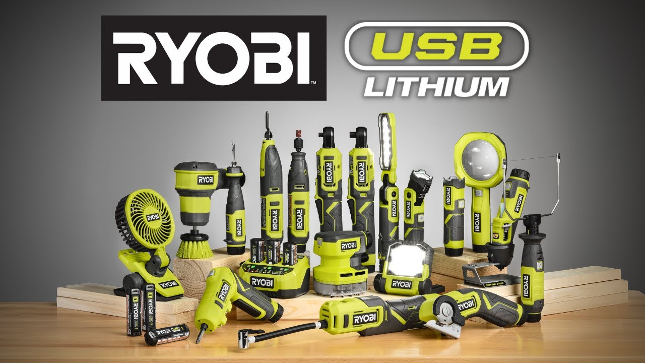 USB LITHIUM POWER SCRUBBER KIT - RYOBI Tools