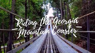 Riding the Georgia Mountain Coaster