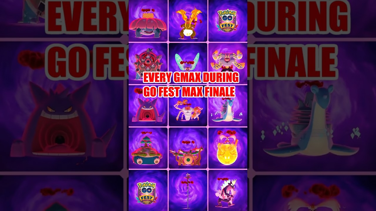 EVERY GIGANTAMAX AVAILABLE DURING POKEMON GO FEST MAX FINALE