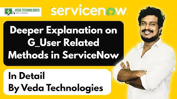 Deeper Explanation on G_User Related Methods in ServiceNow | By Veda Technologies