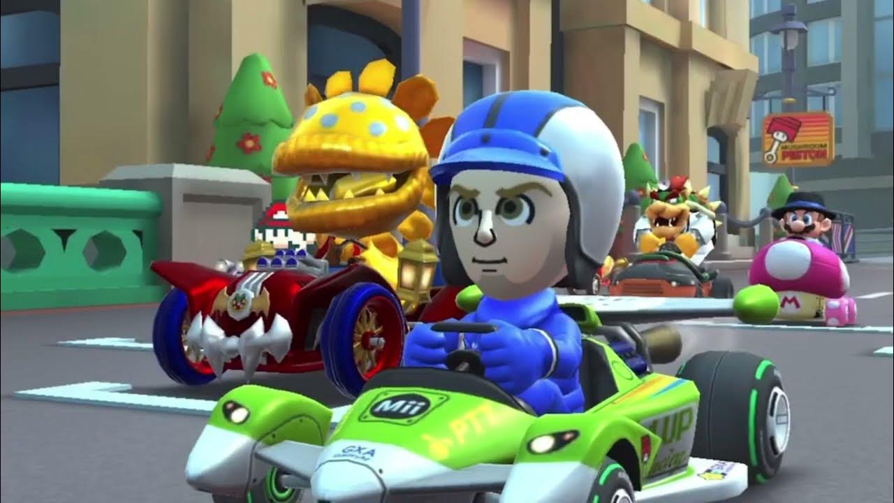Mario tour kart-New levels Blue Mii Racing Suit