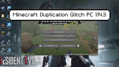 MineCraft Java Edition 1.14.3 Item Duplication