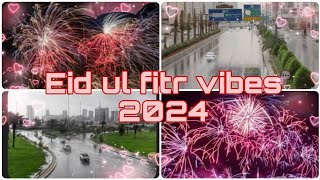 Eid ul fitr vibes 2024 \/\/ Rain on eid \/\/ fireworks on eid boulevard 2024 \/\/