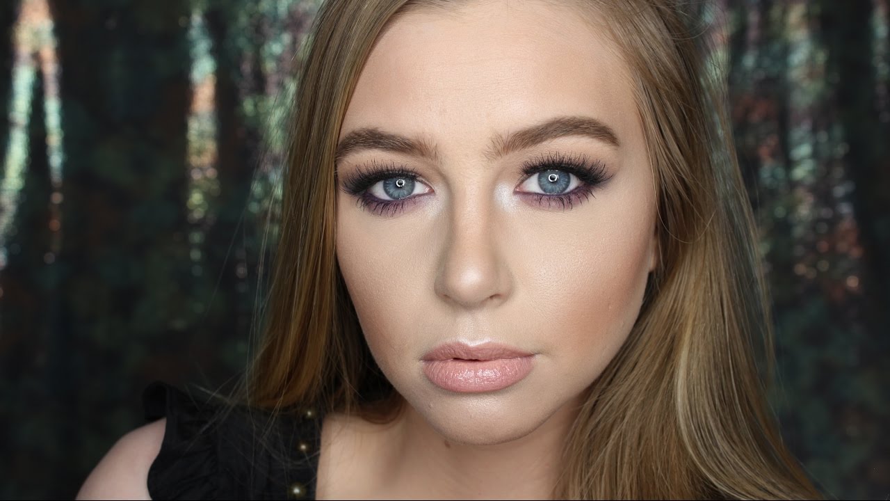 Purple Lower Lash Line Makeup Tutorial Kayla Jasmin YouTube