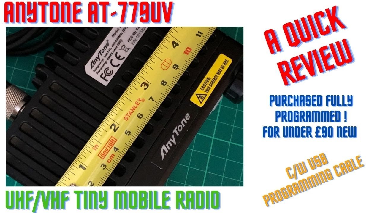 Anytone At 779uv Quick Review Youtube