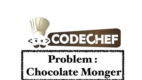 Chocolate Monger - Problem | Code Chef || Daily Coding Problem || Java Code ||