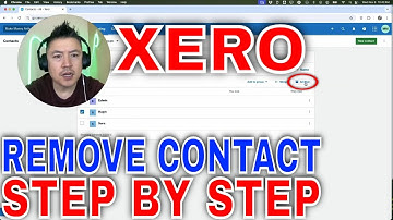 ✅  How To Delete Remove Contact In Xero (Archive Contact) 🔴